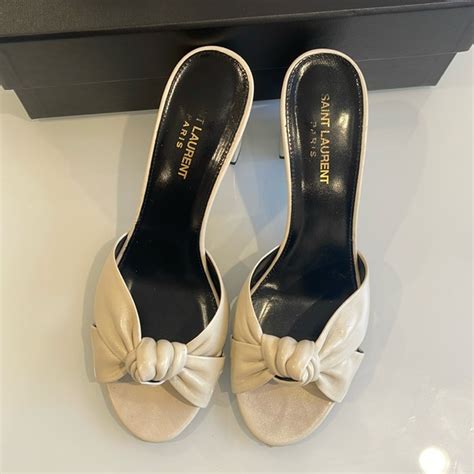 ysl bianca mules|st laurent mules for women.